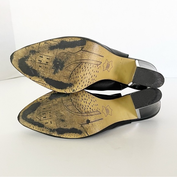 Bella Vita Gabriella Black Leather Slingback Pump Women Size 8 Heels Pointed Toe - Picture 10 of 10